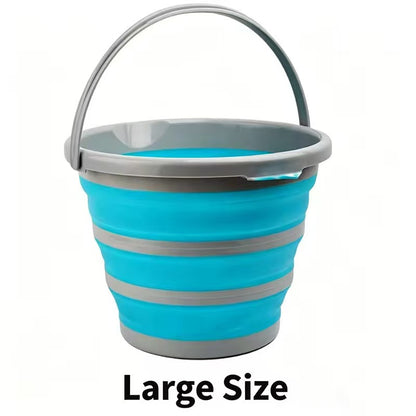 Multi-functional foldable bucket, suitable for outdoor gatherings, fishing, car washing, and household use