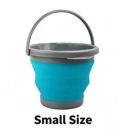 Multi-functional foldable bucket, suitable for outdoor gatherings, fishing, car washing, and household use