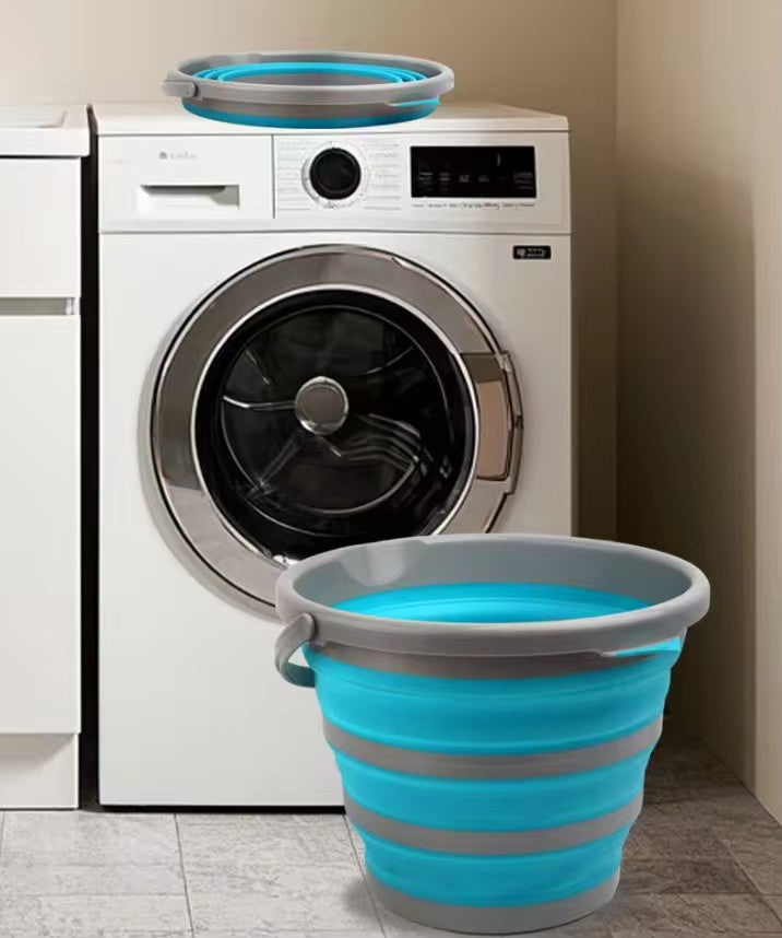 Multi-functional foldable bucket, suitable for outdoor gatherings, fishing, car washing, and household use