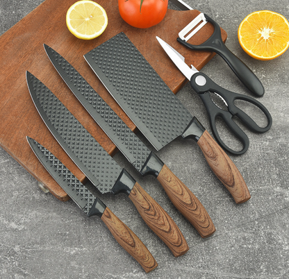 Stainless steel kitchen knife set - 6-piece set
