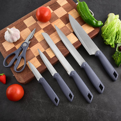 Stainless steel kitchen knife set - 7-piece set