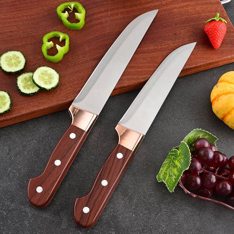 Stainless steel chef's knife, slicing knife, household kitchen knife set