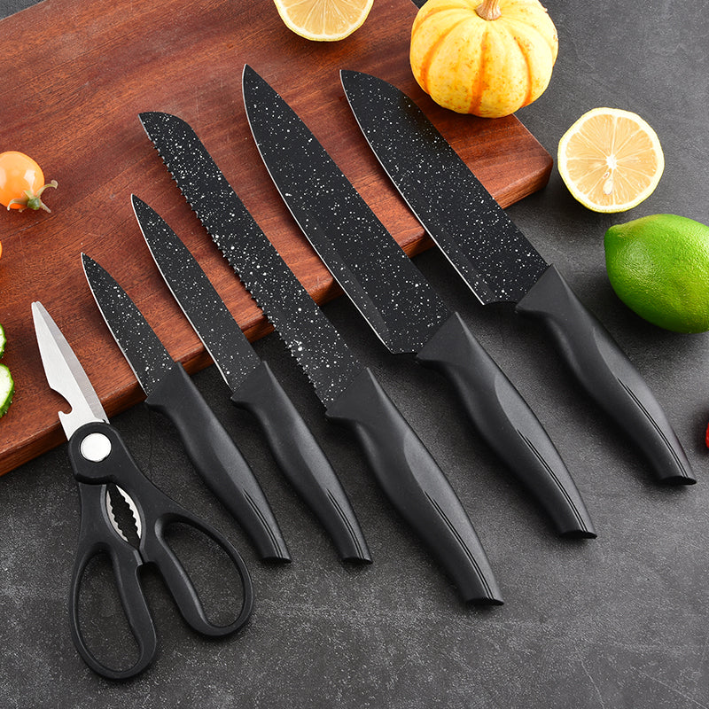 Stainless steel kitchen knife set - 7-piece set