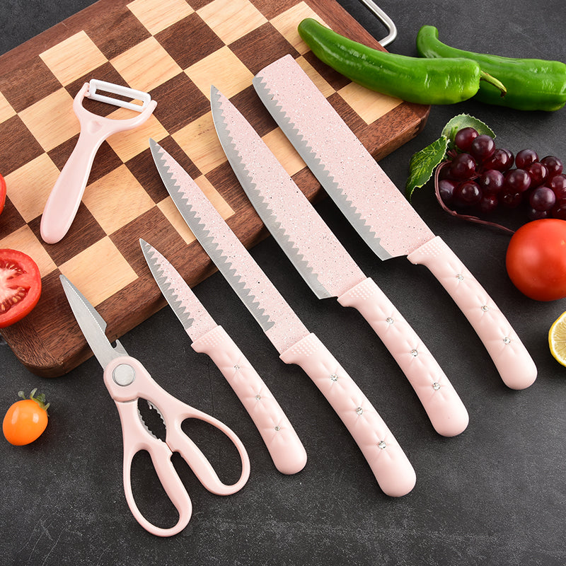 Stainless steel kitchen knife set - 6-piece set