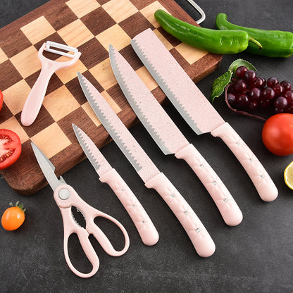 Stainless steel kitchen knife set - 6-piece set