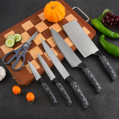 Stainless steel kitchen knife set - 7-piece set