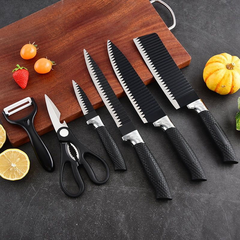 Stainless steel kitchen knife set - 6-piece set