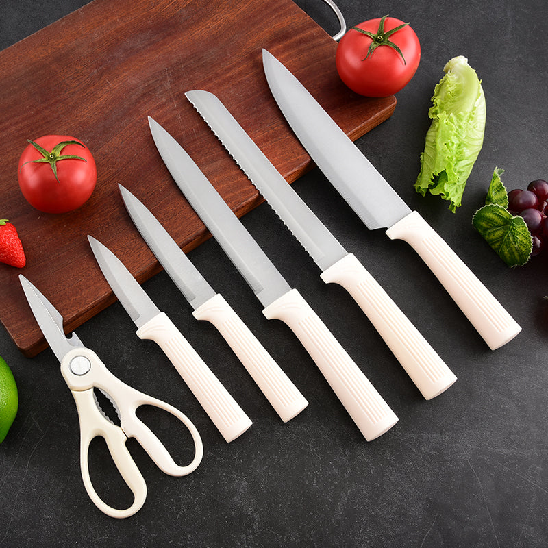 Stainless steel kitchen knife set - 7-piece set