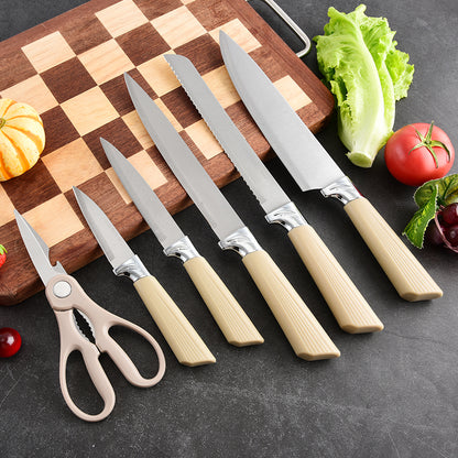 Stainless steel kitchen knife set - 7-piece set