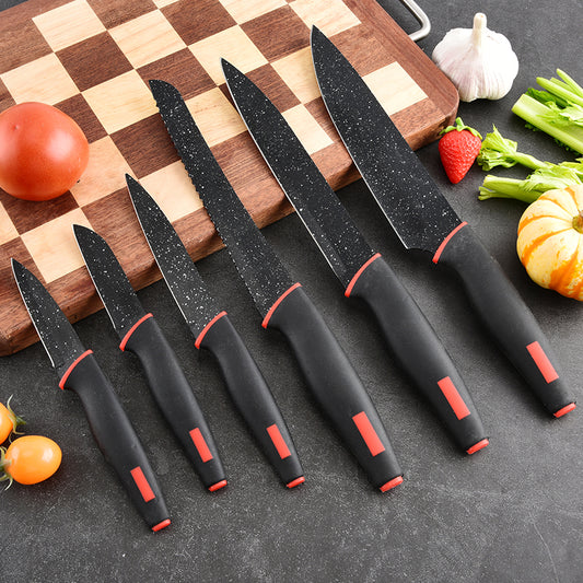 Stainless steel kitchen knife gift set - 6-piece set
