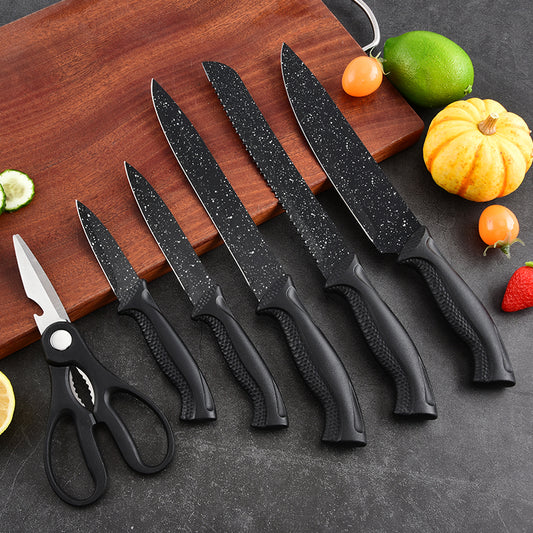 Stainless steel kitchen knife set - 7-piece set