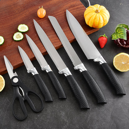 Stainless steel kitchen knife set - 7-piece set