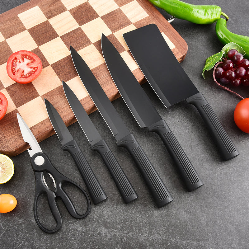 Stainless steel kitchen knife set - 7-piece set