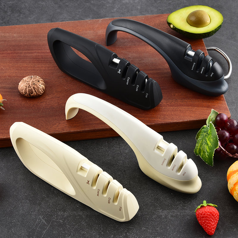 Four-stage household quick knife sharpener