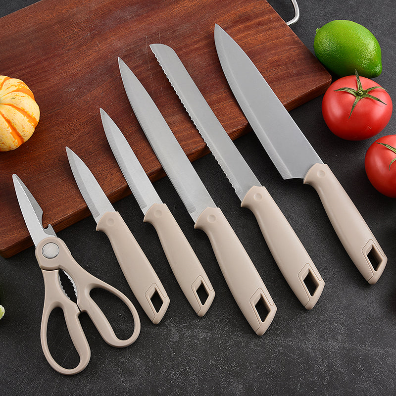Stainless steel kitchen knife set - 7-piece set
