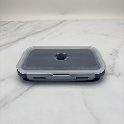 Foldable high-temperature-resistant food-grade silicone food storage container, refrigerator storage box, convenient outdoor packing box
