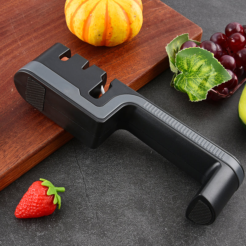 Manual rapid knife sharpener