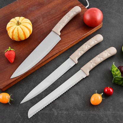 Stainless steel kitchen knife set - 7-piece set