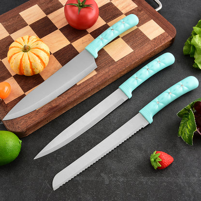Stainless steel kitchen knife set - 7-piece set
