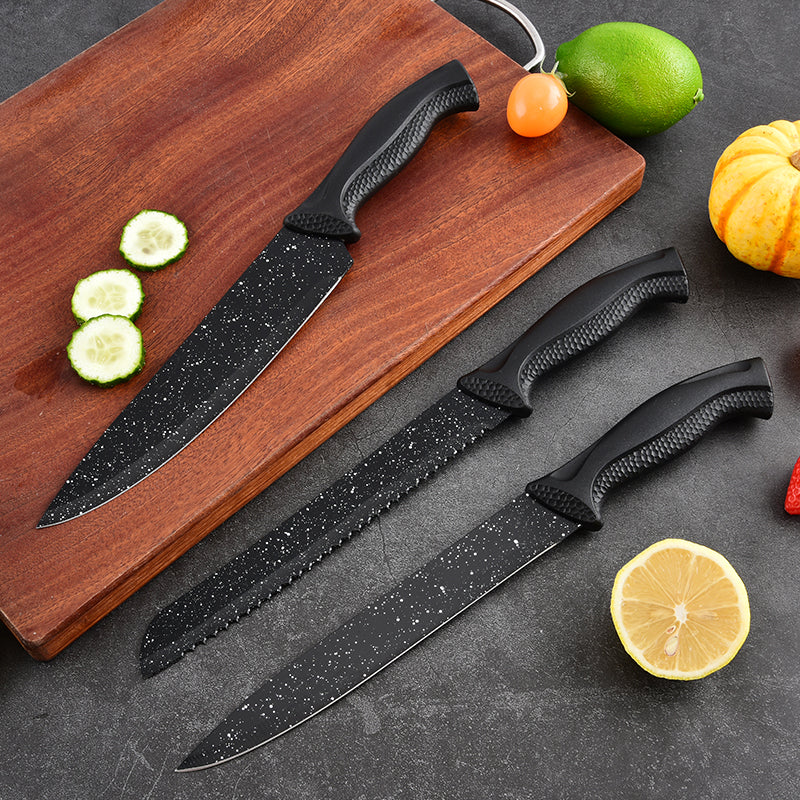 Stainless steel kitchen knife set - 7-piece set