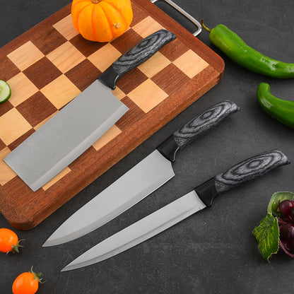 Stainless steel kitchen knife set - 7-piece set