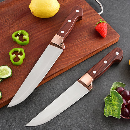 Stainless steel chef's knife, slicing knife, household kitchen knife set