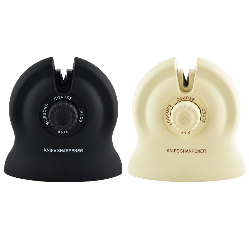 Manual rotary angle-setting household quick knife sharpener