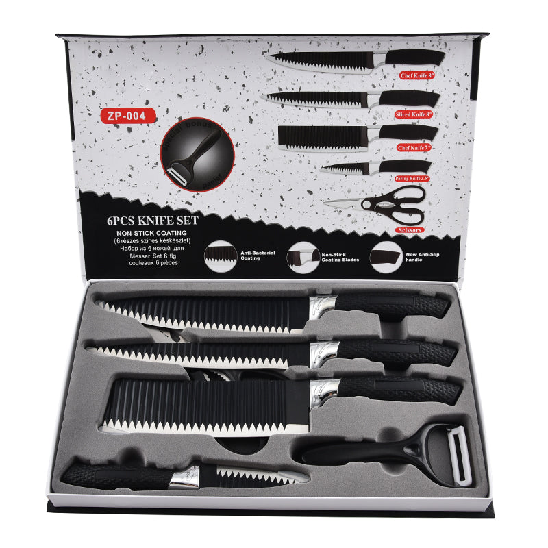 Stainless steel kitchen knife set - 6-piece set