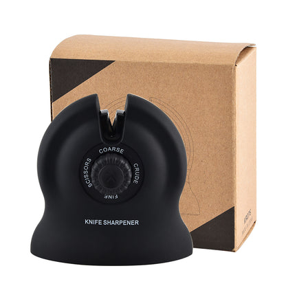 Manual rotary angle-setting household quick knife sharpener