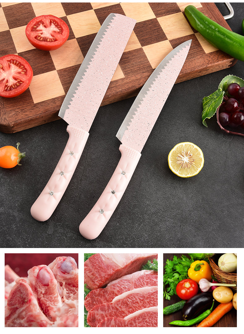 Stainless steel kitchen knife set - 6-piece set