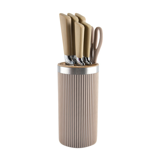 Stainless steel kitchen knife set - 7-piece set