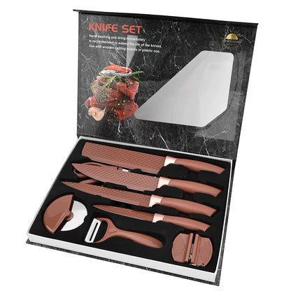 Stainless steel kitchen knife set - 15-piece set