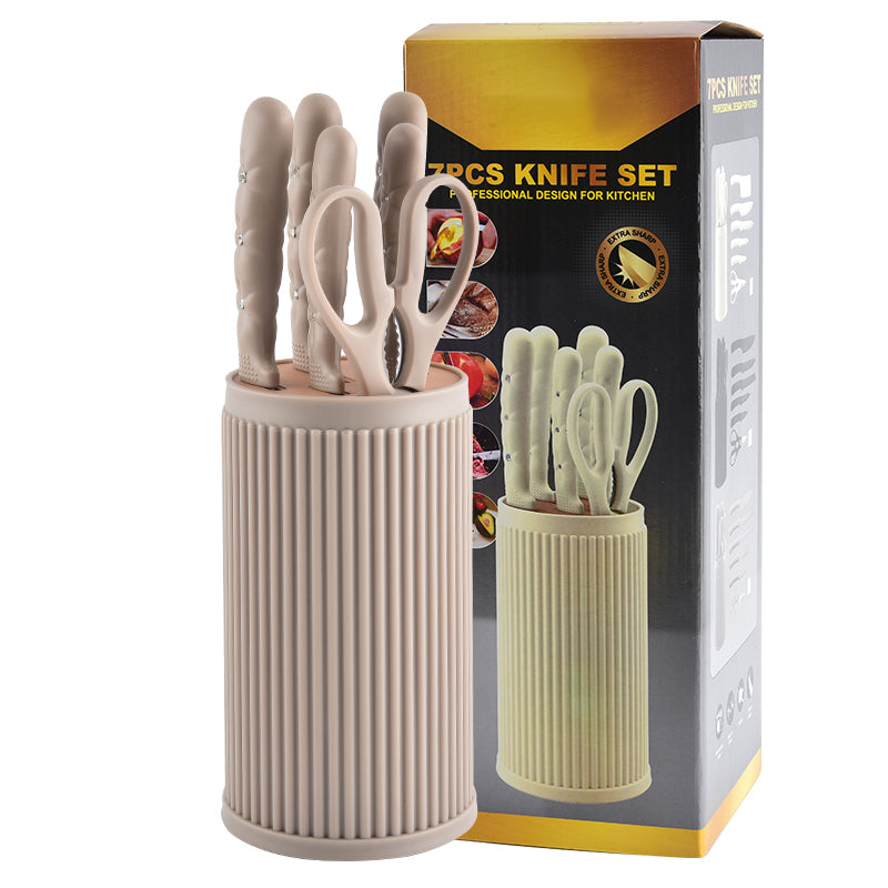 Stainless steel kitchen knife set - 7-piece set