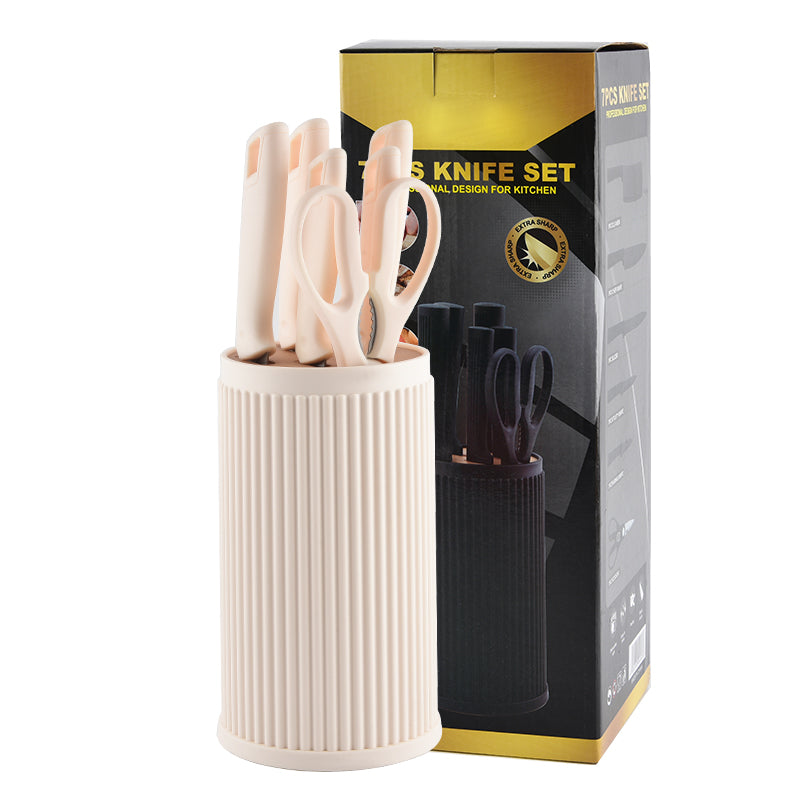 Stainless steel kitchen knife set - 7-piece set