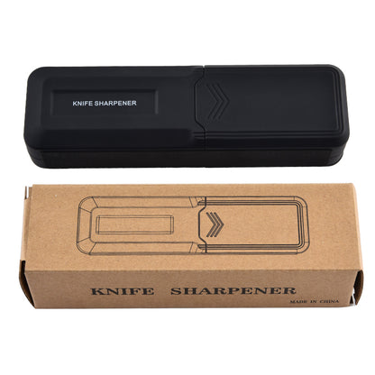 Three-stage retractable household quick knife sharpener