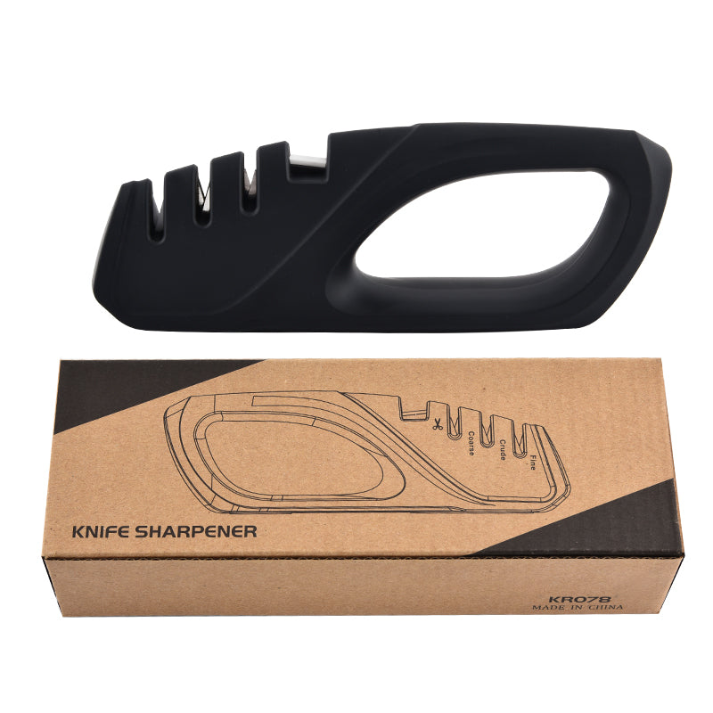Four-stage household quick knife sharpener