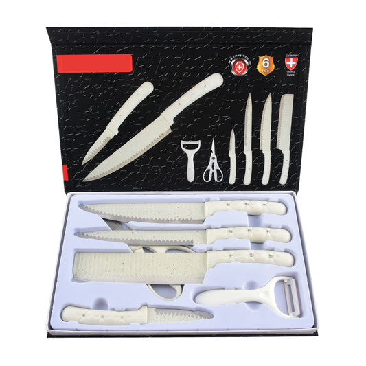 Stainless steel kitchen knife set - 6-piece set