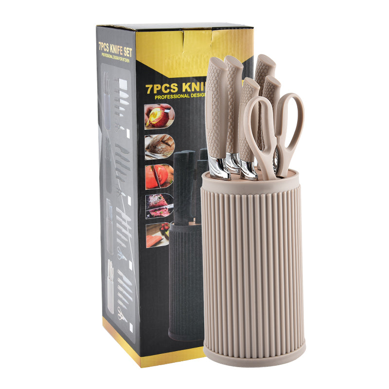 Stainless steel kitchen knife set - 7-piece set