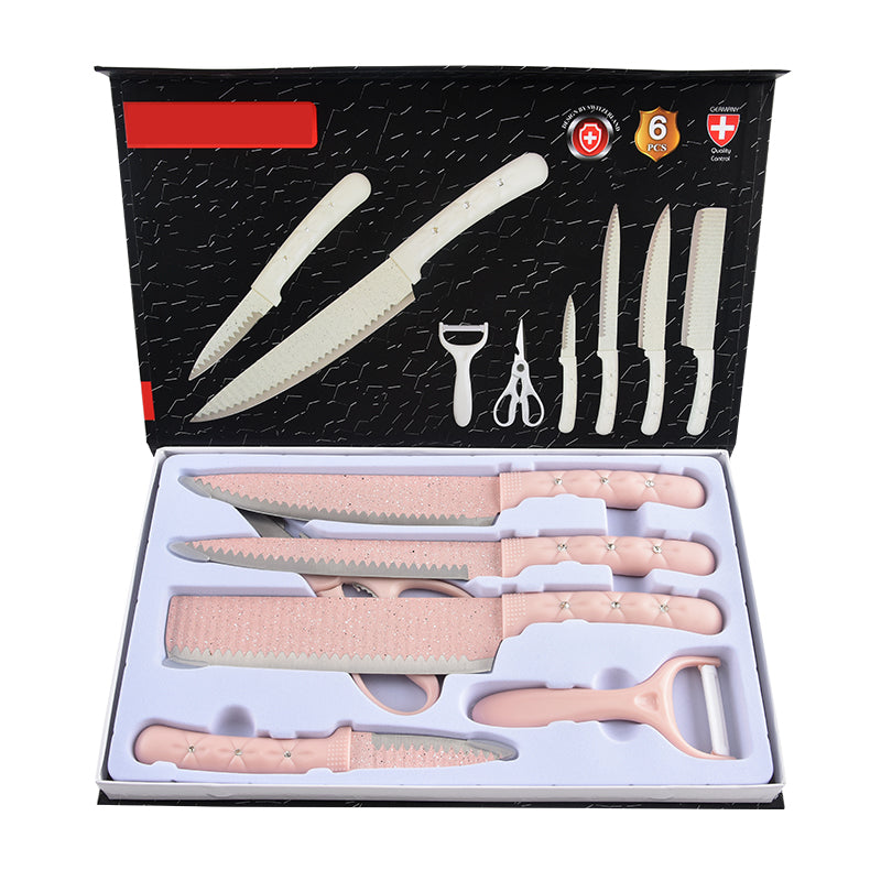 Stainless steel kitchen knife set - 6-piece set