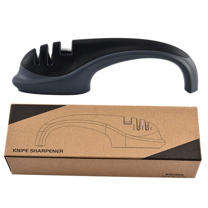 Four-stage household quick knife sharpener