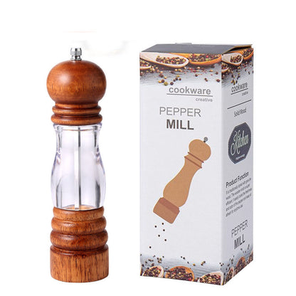 6-inch and 8-inch manual pepper grinder, kitchen use seasoning bottle
