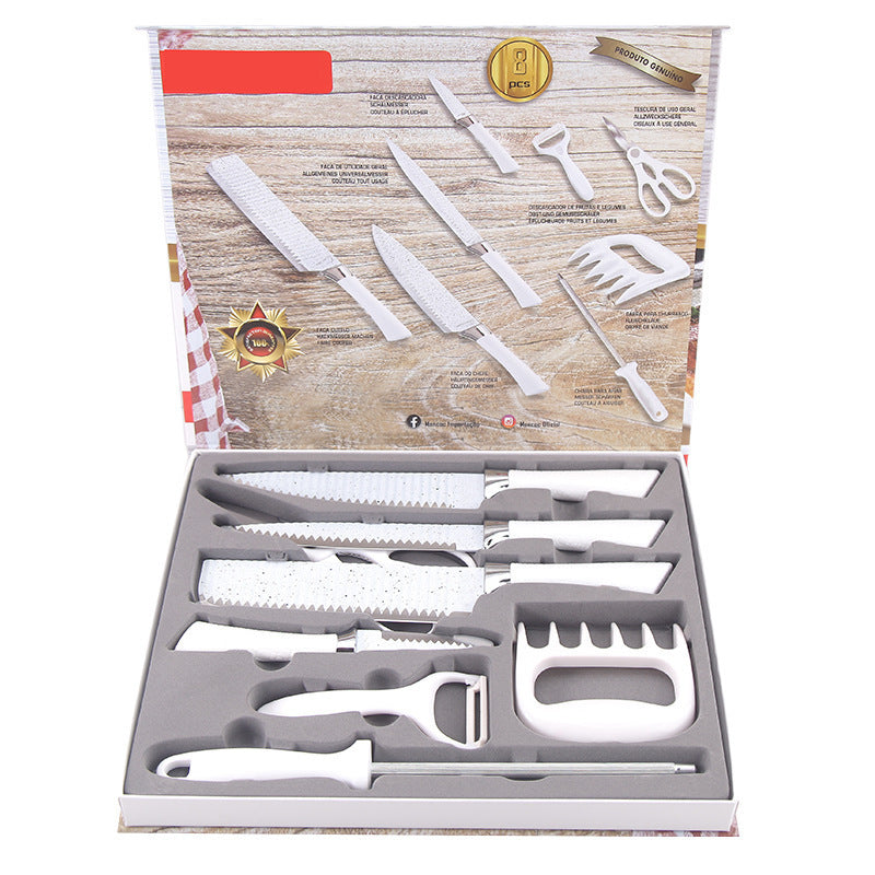 Stainless steel kitchen knife set - 8-piece set
