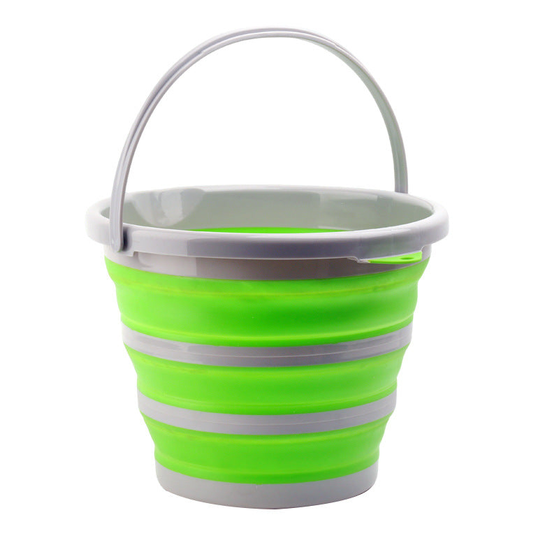 Multi-functional foldable bucket, suitable for outdoor gatherings, fishing, car washing, and household use