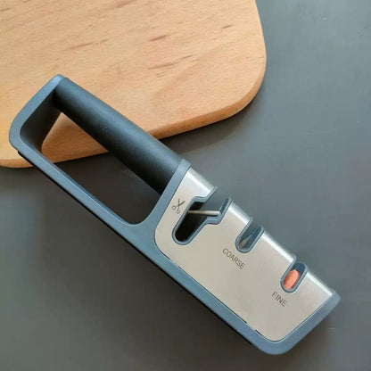 Adjustable-angle multi-functional knife sharpener