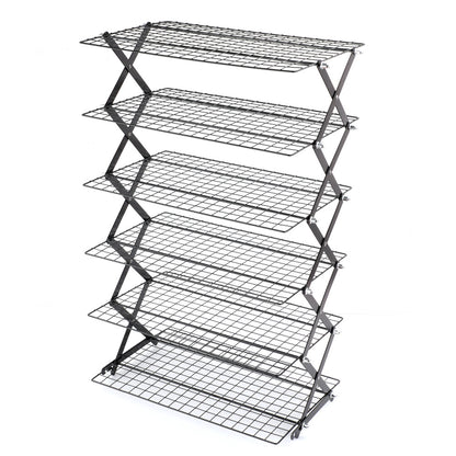 Foldable baking cooling rack, multi-level storage rack for the kitchen