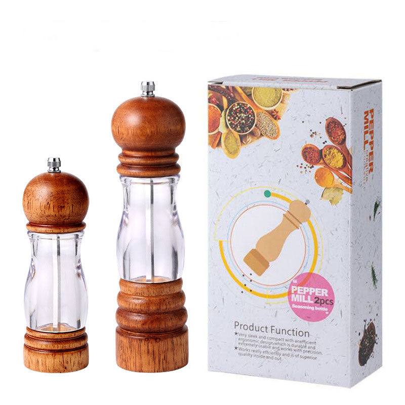 6-inch and 8-inch manual pepper grinder, kitchen use seasoning bottle