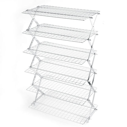 Foldable baking cooling rack, multi-level storage rack for the kitchen