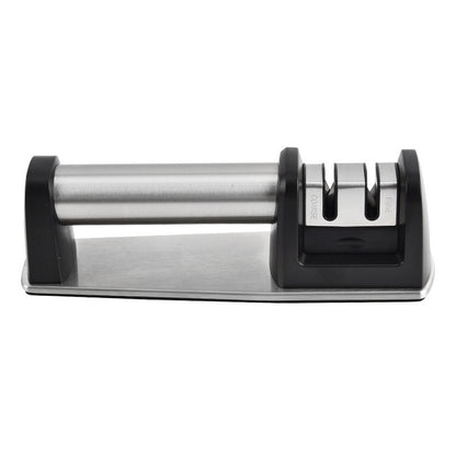 Wood-handled household kitchen knife sharpener
