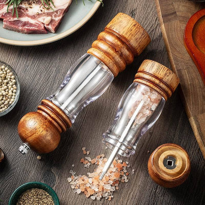 6-inch and 8-inch manual pepper grinder, kitchen use seasoning bottle
