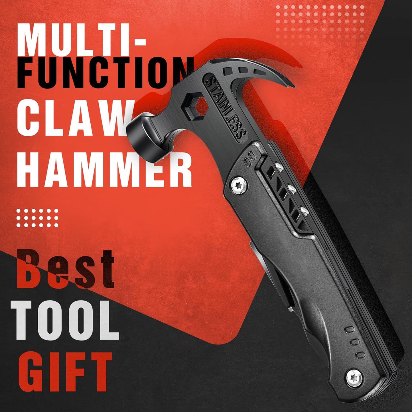 Multi-functional adjustable crowbar, pliers and folding knife set